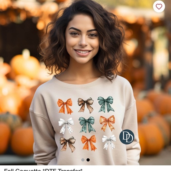 Fall coquette graphic crew neck‎ unisex sizing - Picture 1 of 2